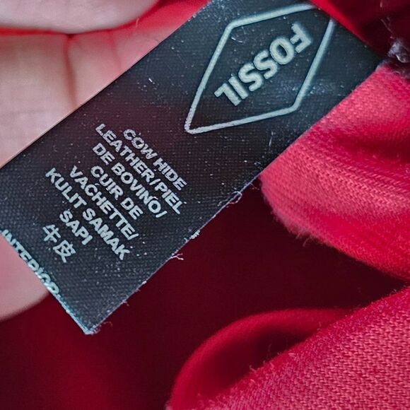 Fossil Red Crossbody Bag Everyday Essential - Picture 16 of 16